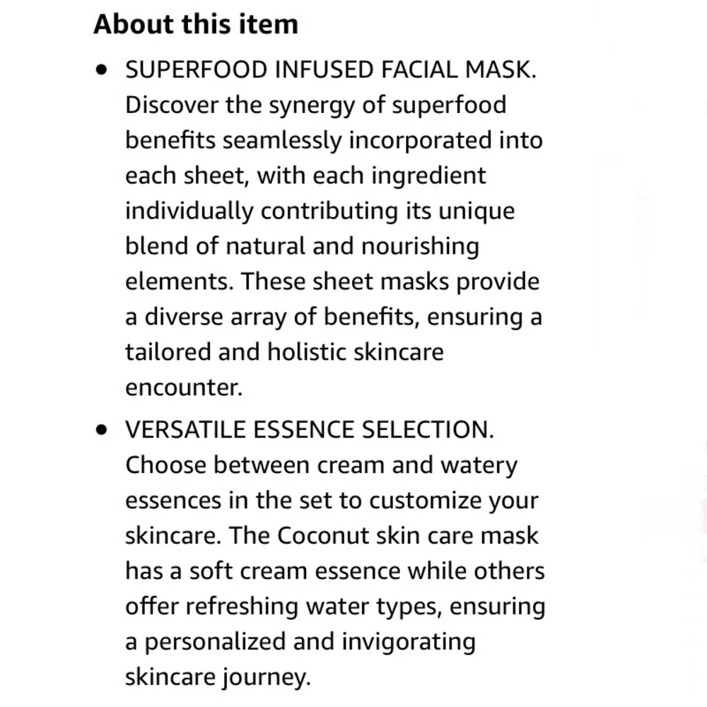 7 Assorted Real Vegifarm Double Shot Sheet Masks
